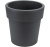 Кашпо ТУБУС 15см 1,1л графитовый IDEA