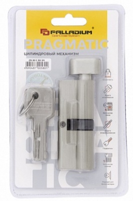 Цилиндровый механизм ZN 80 C BK SN Palladium