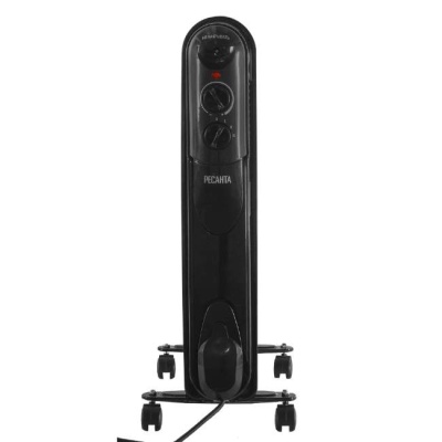 Радиатор масляный Ресанта ОМПТ-7НЧ черный