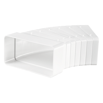 Колено горизонтальное универсальное 110x55 Вентс