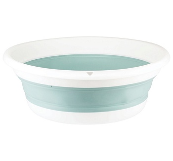 Таз складной ФЛЕКС 10л, морская волна, IDEA М2502