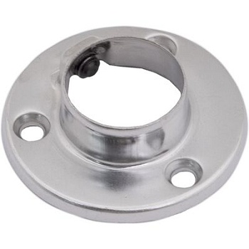 Крепление (розетка) трубы d 25 мм, хром, AKS 22631