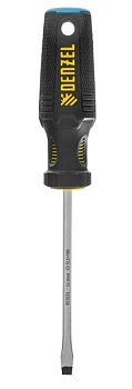 Отвертка плоская SL5x100 мм, S2, 3к рукоятка DENZEL 121967