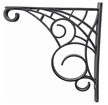 Кронштейн для кашпо L=220мм, Н=250мм, графит 00262