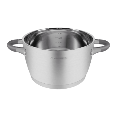 Кастрюля из нержавеющей стали 3,2л MAUNFELD LEONA MF40LN01CR