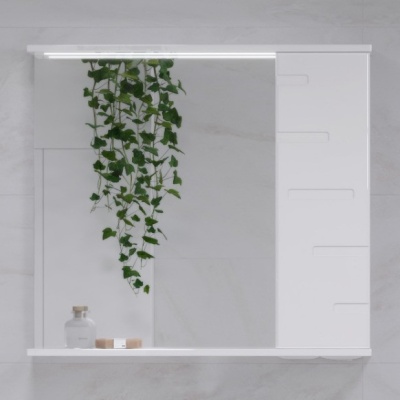 Шкаф навесной зеркальный Joli 70 правый Volna