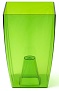 Ваза для орхидей 125x125x195 мм 2 л прозрачно-зеленый Optimplast