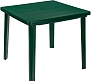 Стол квадратный 80х80х71 см (Темно-зеленый), 130-0019 Стандарт Пластик