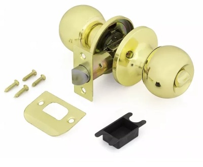 Ручка защелка 6072 PB BK Фабрика замков