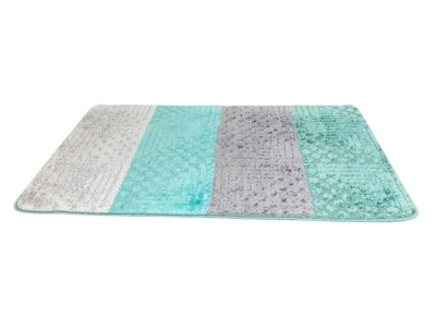 Комплект ковриков для ванной 60х50см, 60х100, бирюзовый, BANYOLIN SILVER