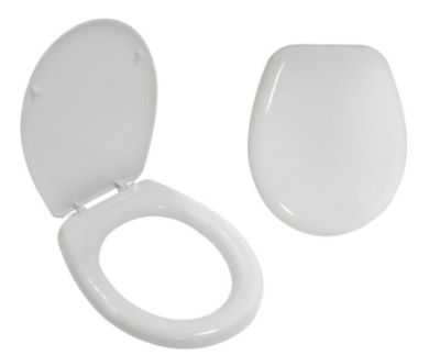 Сиденье с крышкой для унитаза, белое, И-Сид-каскад 1-х10-Б, Каскад