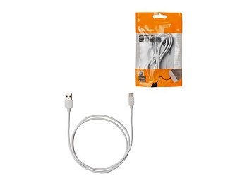 Дата-кабель USB - USB Type-C, 1 м, белый, TDM SQ1810-0305