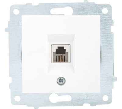 РОЗЕТКА телефонная RJ11, Ovivo Grano (белый)