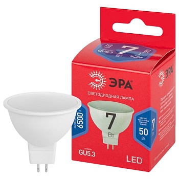 Лампа светодиодная софит ECO LED MR16-7W-865-GU5.3 R ЭРА