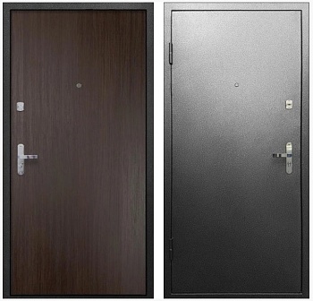 Дверь входная металлическая СПЕЦ PRO 2 2060x860 левая Венге Антик Серебрянный Промет