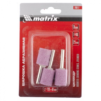 Шарошка абразивная диск 19x25x6 мм F46 MATRIX 3 шт