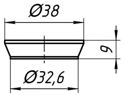 Прокладка коническая 32 мм, АНИ пласт