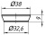 Прокладка коническая 32 мм, АНИ пласт
