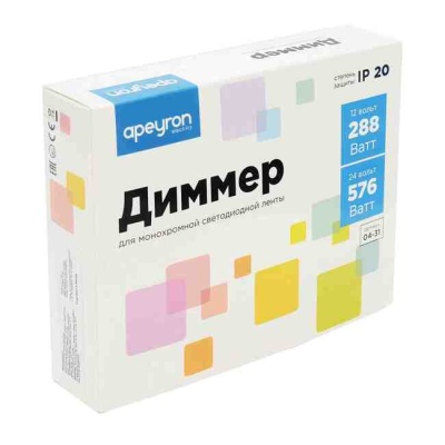 Диммер для монохромной LED-ленты Apeyron 04-31