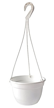 Горшок подвесной Петуния №3 d270мм, h190мм белый 7 л, Gardenplast 00166