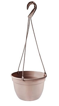 Горшок подвесной Петуния №3 d270мм, h190мм капучино 7 л, Gardenplast 00167