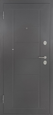 Дверь входная металлическая ТИТАН 2050x960 левая, графит/ривьера айс Промет
