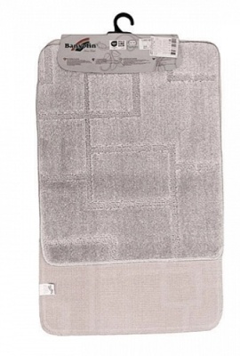 Набор ковриков для ванной Medium Extra 50x80/50x60 серый Banyolin 