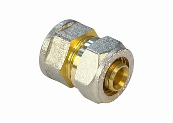 Соединитель обжимной с переходом на внутреннюю резьбу 16x1/2