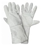Перчатки спилковые длина 35 см р.14, серые 650220