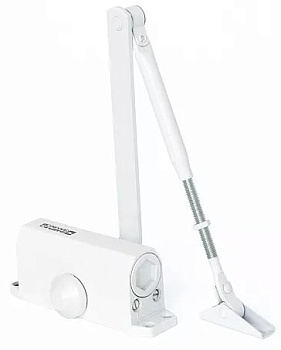 Доводчик дверной 25-45 белый Фабрика замков