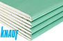 Гипсокартон стеновой влагостойкий Knauf 12,5*1200*3000 (3.6м2) Беларусь