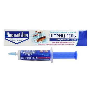 Гель-шпрац от муравьев и тараканов 20 мл Чистый Дом