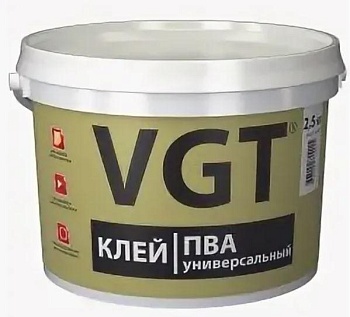 Клей ПВА универсальный VGT, 2,5 кг