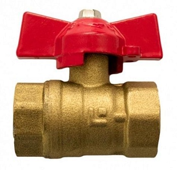 Кран шаровой Г/Г, Ду15, бабочка, 11Б27п1, Эльф