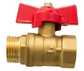 Кран шаровой Ш/Г, Ду15, бабочка, 11Б27п1, Эльф