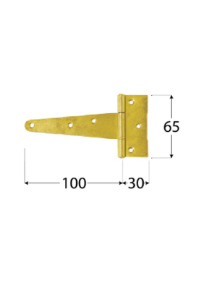Петля воротная 100x30x65x2,0 мм ZT 100 Domax