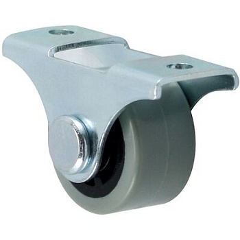 Ролик прямоходящий h 28(25) с резиновым ободом, AKS 45924