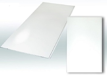 Панель пластиковая (ПВХ) ДекоРуст Альянс Белый глянец 25см, длина 2.5м
