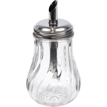 Сахарница стеклянная с дозатором 200 мл SP-07
