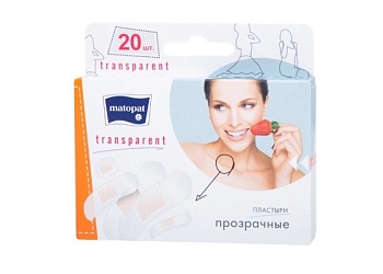 Пластырь 20 шт. MATOPAT TRANSPARENT