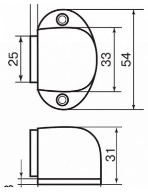 Стопор 02 BLACK матовый черный PALLADIUM