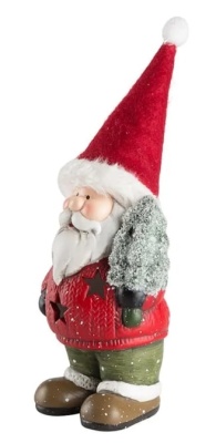 Керамическая фигурка "Дед Мороз с елкой" 9x6x14 см 2xLR44 NEON-NIGHT