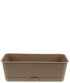 Ящик балконный Прованс, 58x17x13см, 9.5 л, фраппе с поддоном Ящик балконный Прованс, 58x17x13см, 9.5 л, фраппе с поддоном