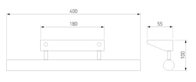 Светильник Trinity Neo SW LED хром с выключателем 400 мм ELEKTROSTANDARD