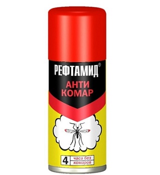 Аэрозоль от комаров Рефтамид Антикомар 100 мл