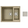Мойка из искусственного камня, темно-бежевый, DUET, BelEvors