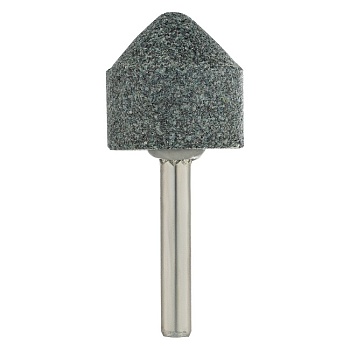 Шарошка абразивная, конус, для дрели, 25 x 25 мм, хвостовик d 6 мм, Denzel 76021