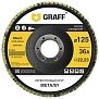 Круг лепестковый торцевой по металлу 125x22.23 мм 36A GRAFF
