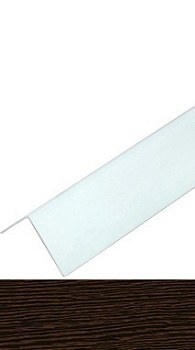 Угол арочный ПВХ 20х12мм 2,7 м венге, IDEAL