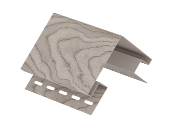 Наружный угол 076 Н для сайдинга винилового Ю-Пласт Пихта Сахалинская